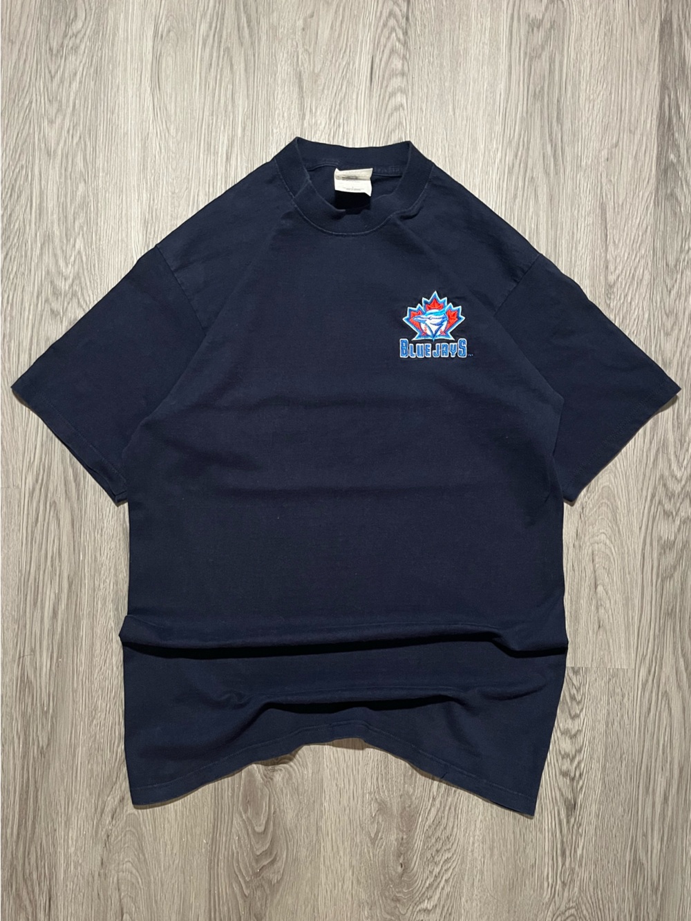 90s vintage Toronto Blue Jays embroidered logo T-shirt L Bulletin heavyweight